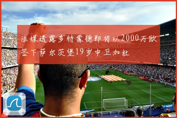 法媒透露多特蒙德即将以2000万欧签下萨尔茨堡19岁中卫加杜